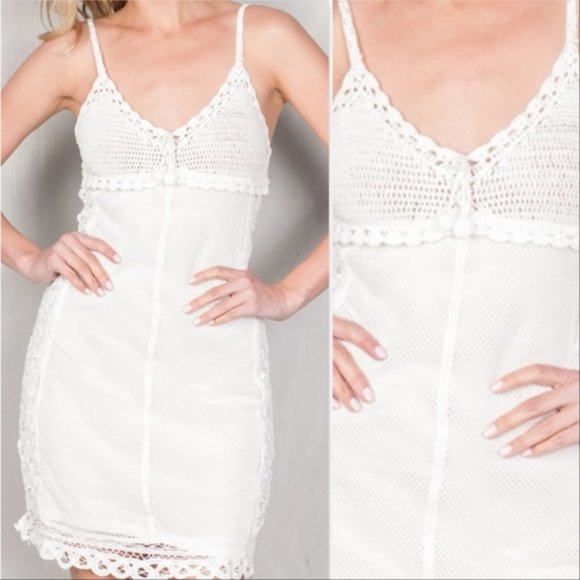 MODA ME COUTURE Dresses & Skirts - CROCHET BOHEMIAN DRESS